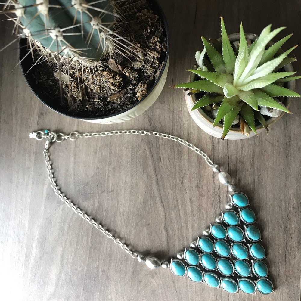 Turquoise Lucky Brand Sterling Silver Necklace